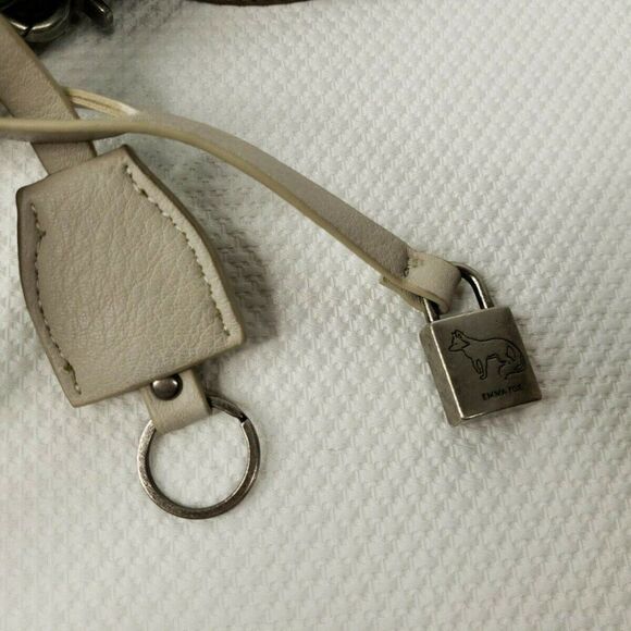 NEW EMMA FOX OATMEAL BLACK JEMMA DOME HANDBAG - Picture 7 of 7